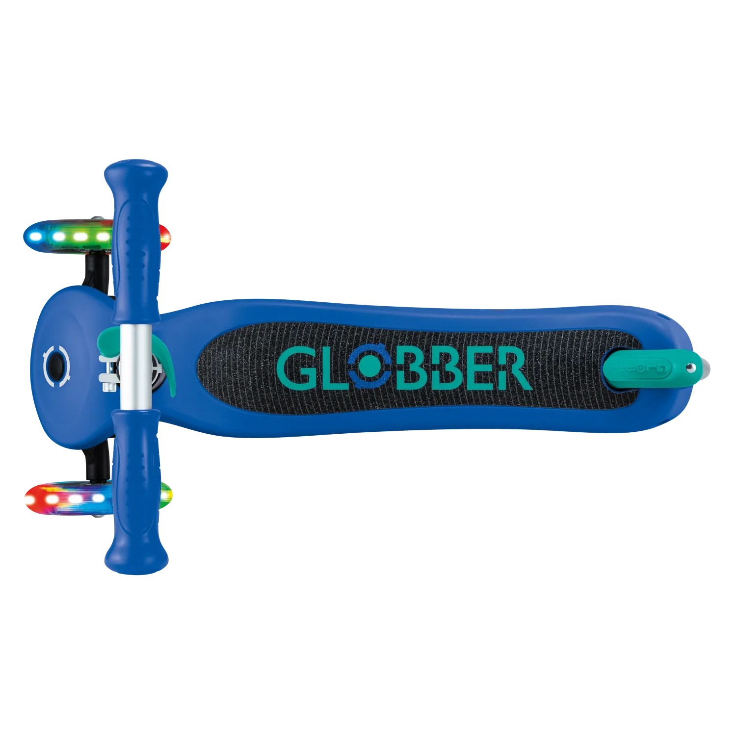 Globber Primo Lights Tretroller Kinder 120/80 mm ABEC 9 3-Rädrig Höhenverstellbar LED-Leuchtrollen Dunkelblau_7