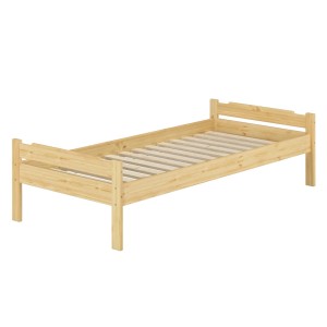Erst-Holz Massivholz-Einzelbett für Kinder und Jugendliche Kiefer 80 x 200 cm Modell 31 Rollrost inkl.