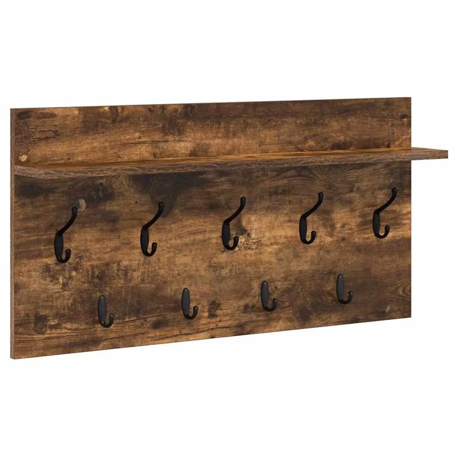 vidaXL Wandmontierter nachttisch Geräucherte Eiche 80 x 40 x 12 cm 874439
