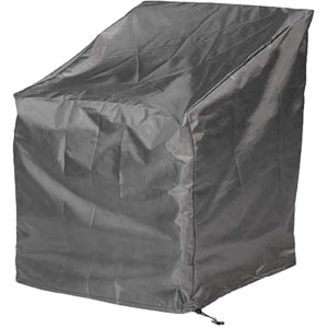 Aerocover Schutzhülle für Lounge-Sessel, anthrazit, atmungsaktiv und wasserabweisend.
