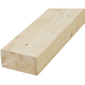 Konstruktionsvollholz KVH Fichte/Tanne, 40x80x3000 mm, gehobelt und gefast.