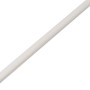 Weißes Rundrohr aus Kunststoff, 12 mm Durchmesser, 1000 mm lang.