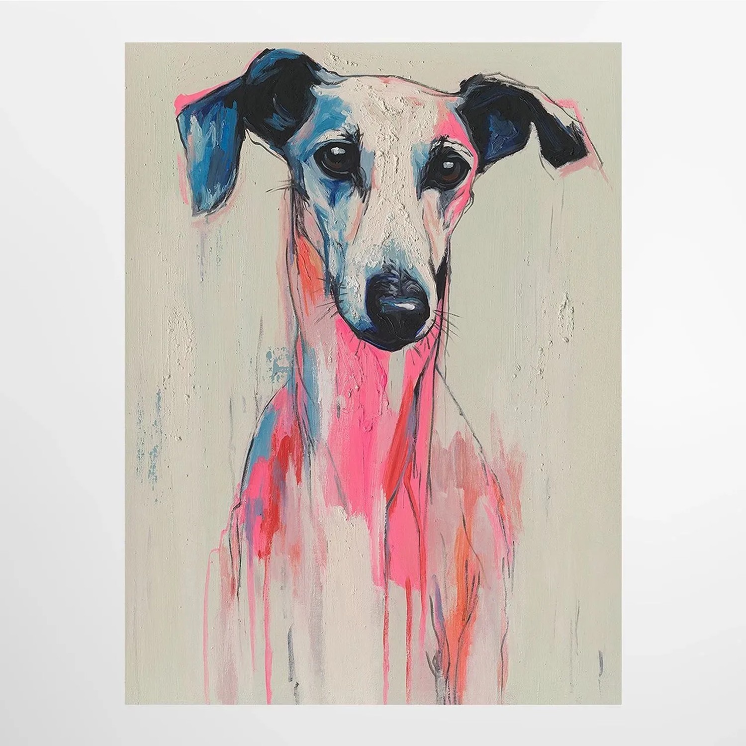 ArtUniverse Leinwandbild Whispering Greyhound 60 x 80 cm