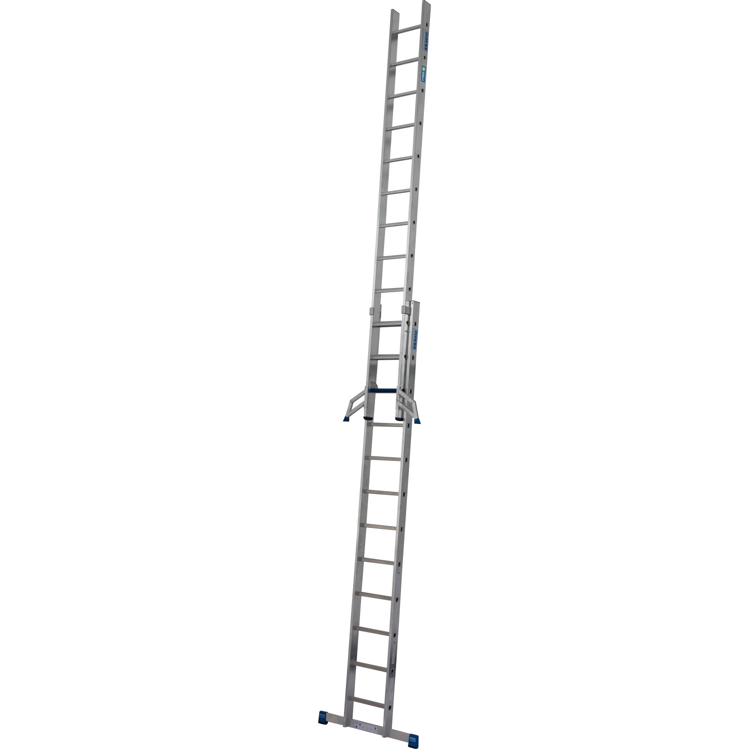 Krause Schiebeleiter Stabilo +S 2 x 12 Sprossen/Stufen 570 cm x 97 cm x 215 günstig online kaufen