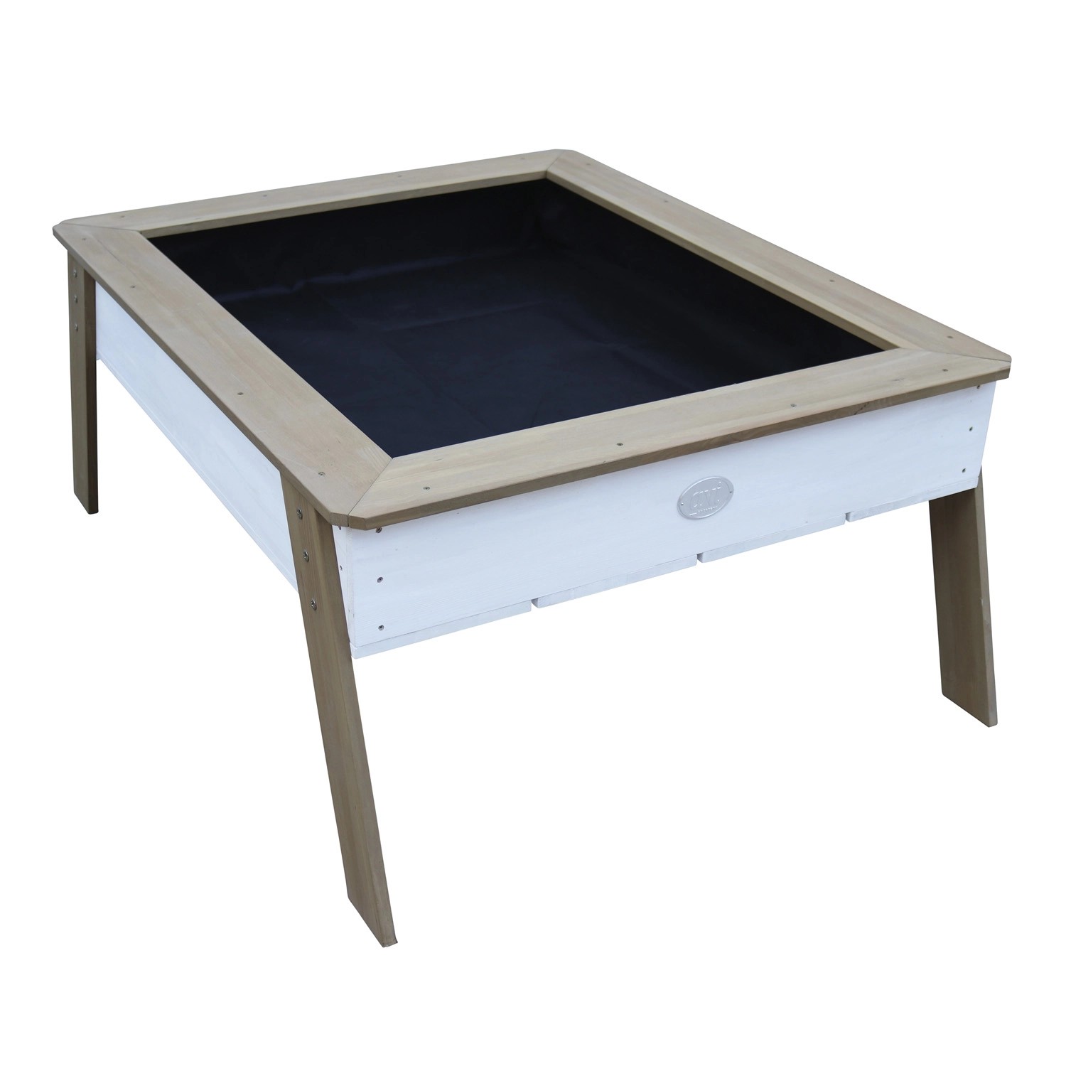 Axi Sandtisch mit Hochbeet Linda Braun Weiß 110 cm x 93,5 cm x 50 cm