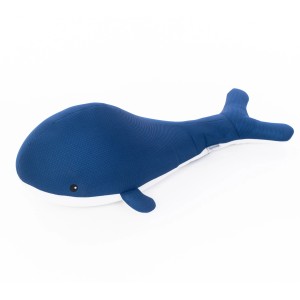 Blauer Westmann Pool Buddy Wal: Schwimmfähiger Sitzsack für Spiel & Spaß im Wasser.