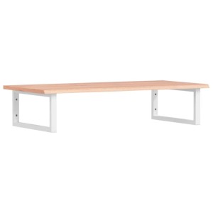 vidaXL Waschtischplatte mit Halterung Stahl und Massivholz Eiche 3302612