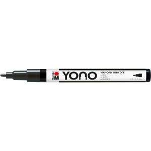 Marabu Yono Marker, 0,5-1,5 mm, Schwarz, Acrylmarker für Künstlerbedarf.