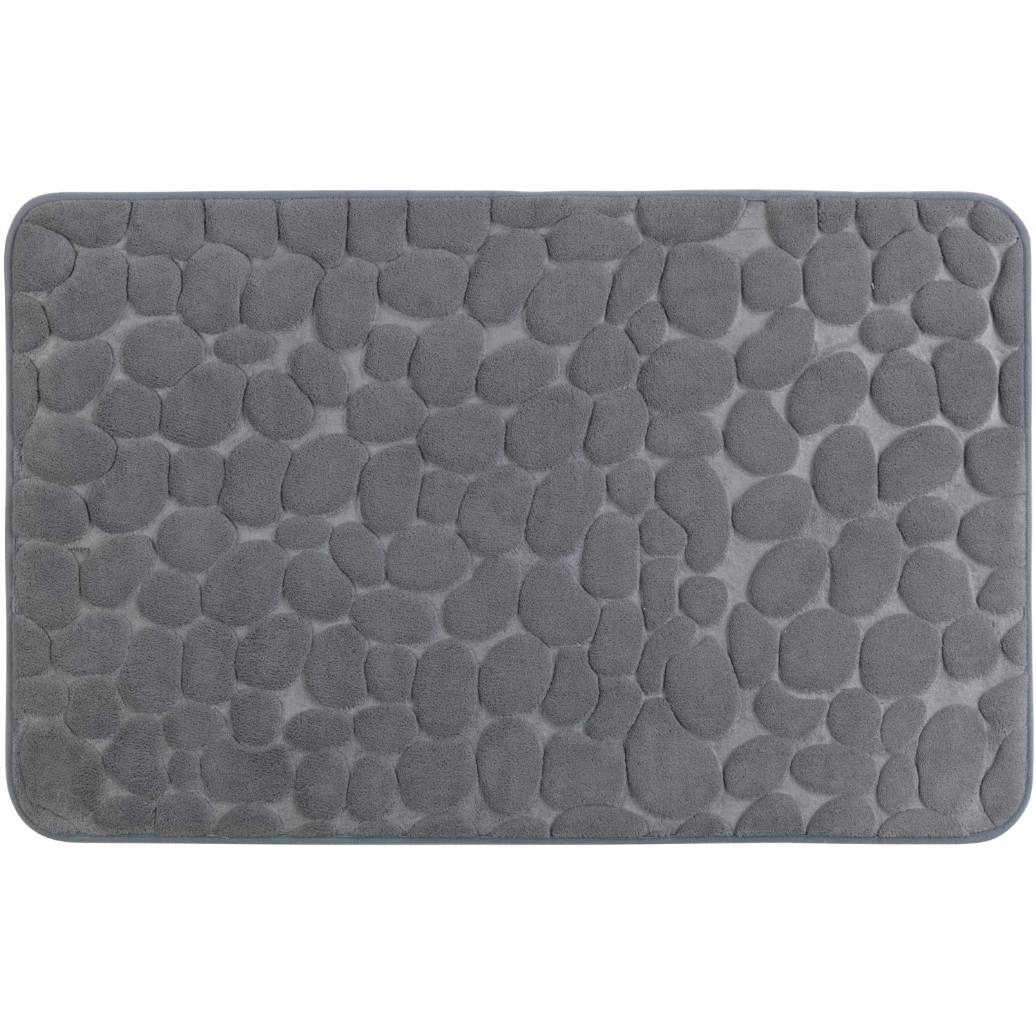 Wenko Badteppich Memory Foam Pebbles 50 cm x 80 cm Grau