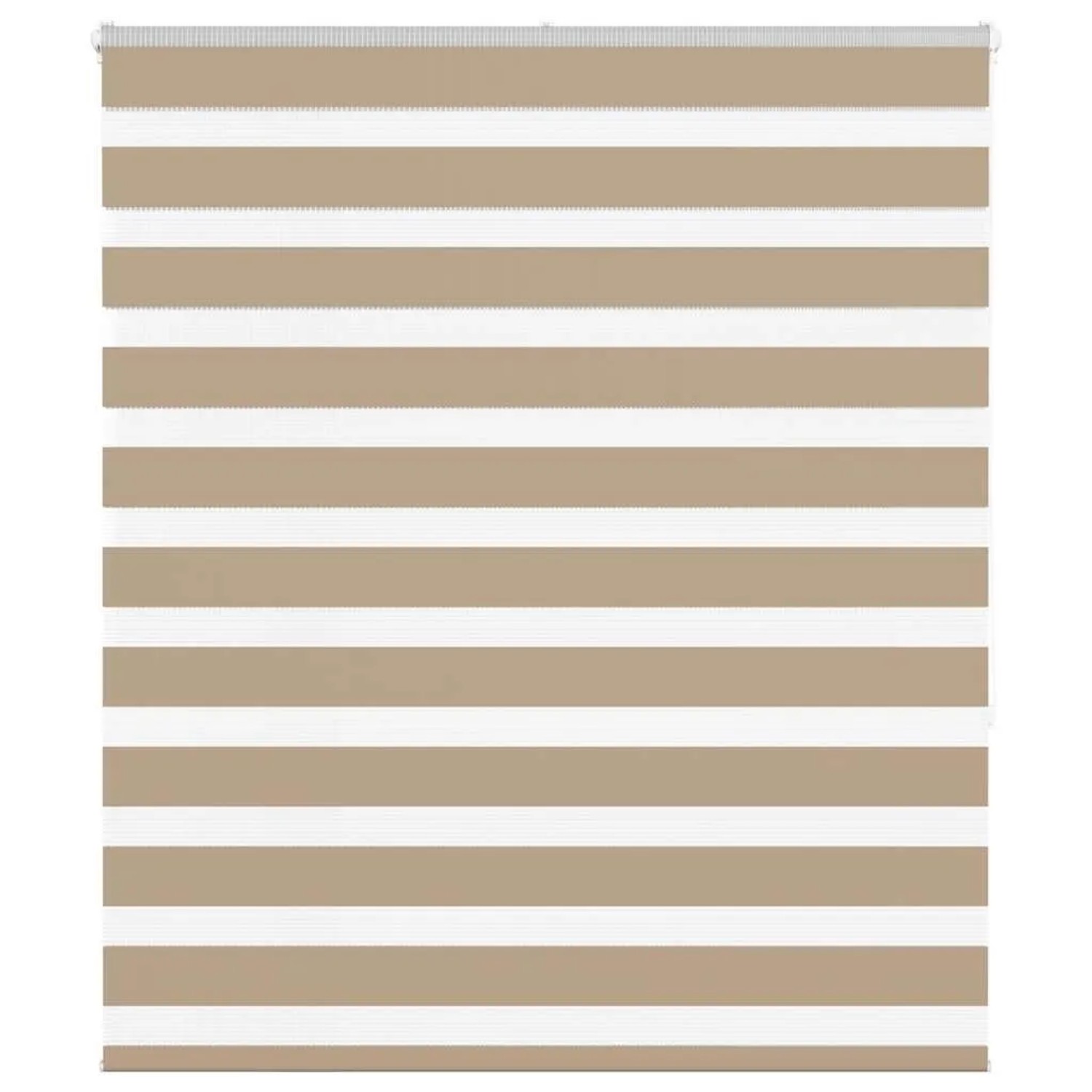 vidaXL Doppelrollo Sandbraun 135x150 cm Stoffbreite 130,9 cm Polyester 4014554