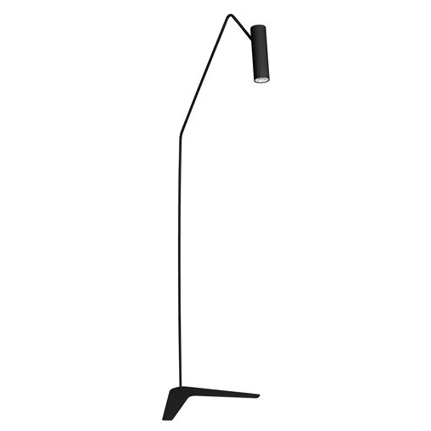 Licht-Erlebnisse Stehlampe Schwarz Metall 160 GU10 Schwenkbar günstig online kaufen