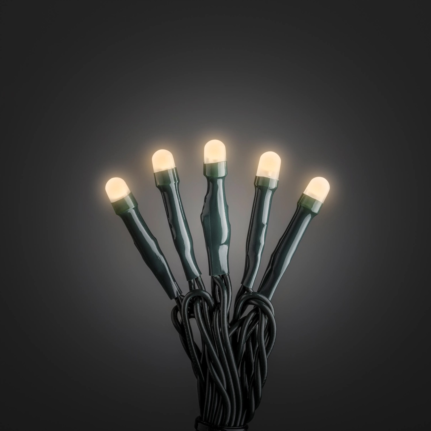 Konstsmide Micro LED-Lichterkette gefrostet 100 bersteinfarbene LEDs innen