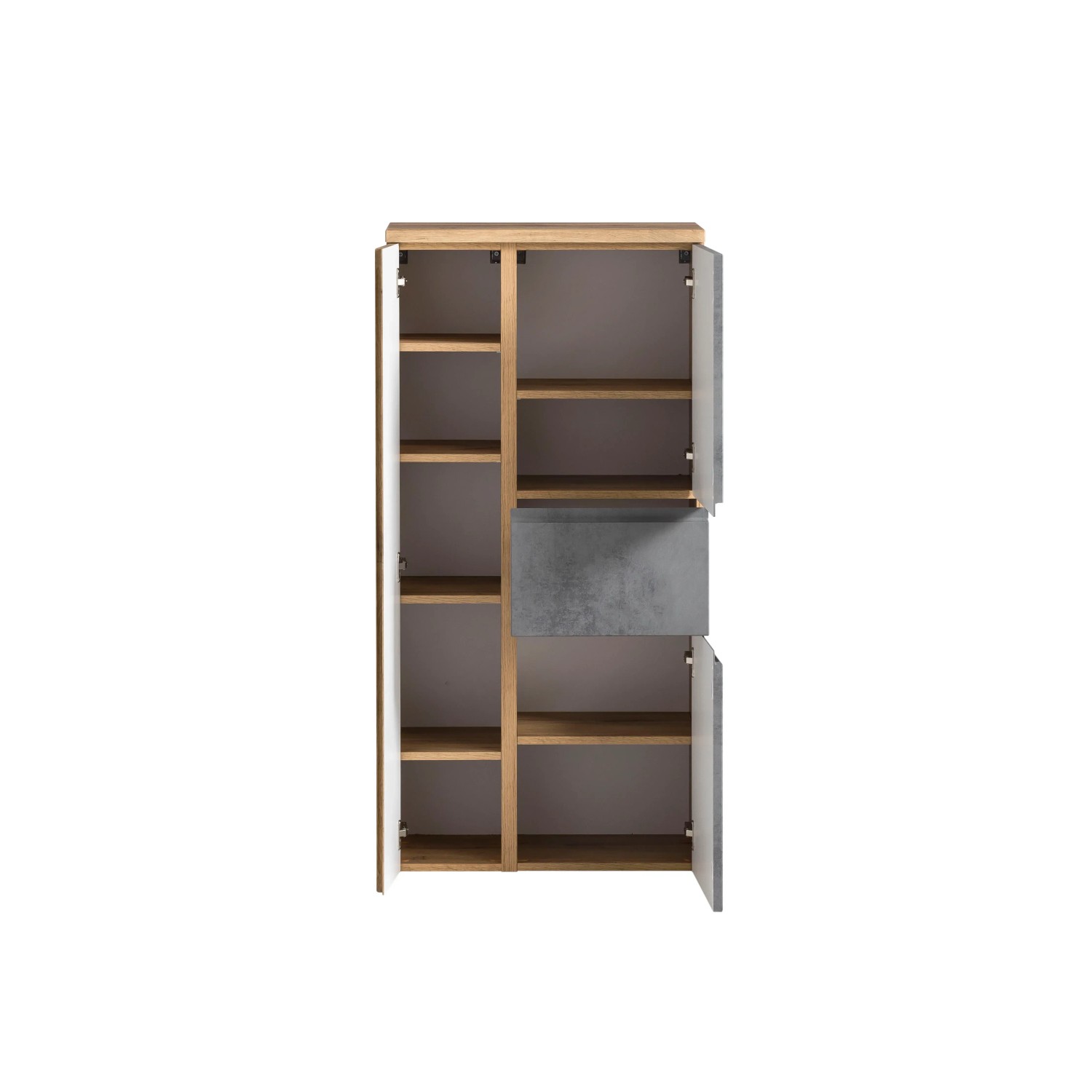 Held Möbel Midischrank Ancona 65 cm Betongrau-Wotaneiche kaufen bei OBI