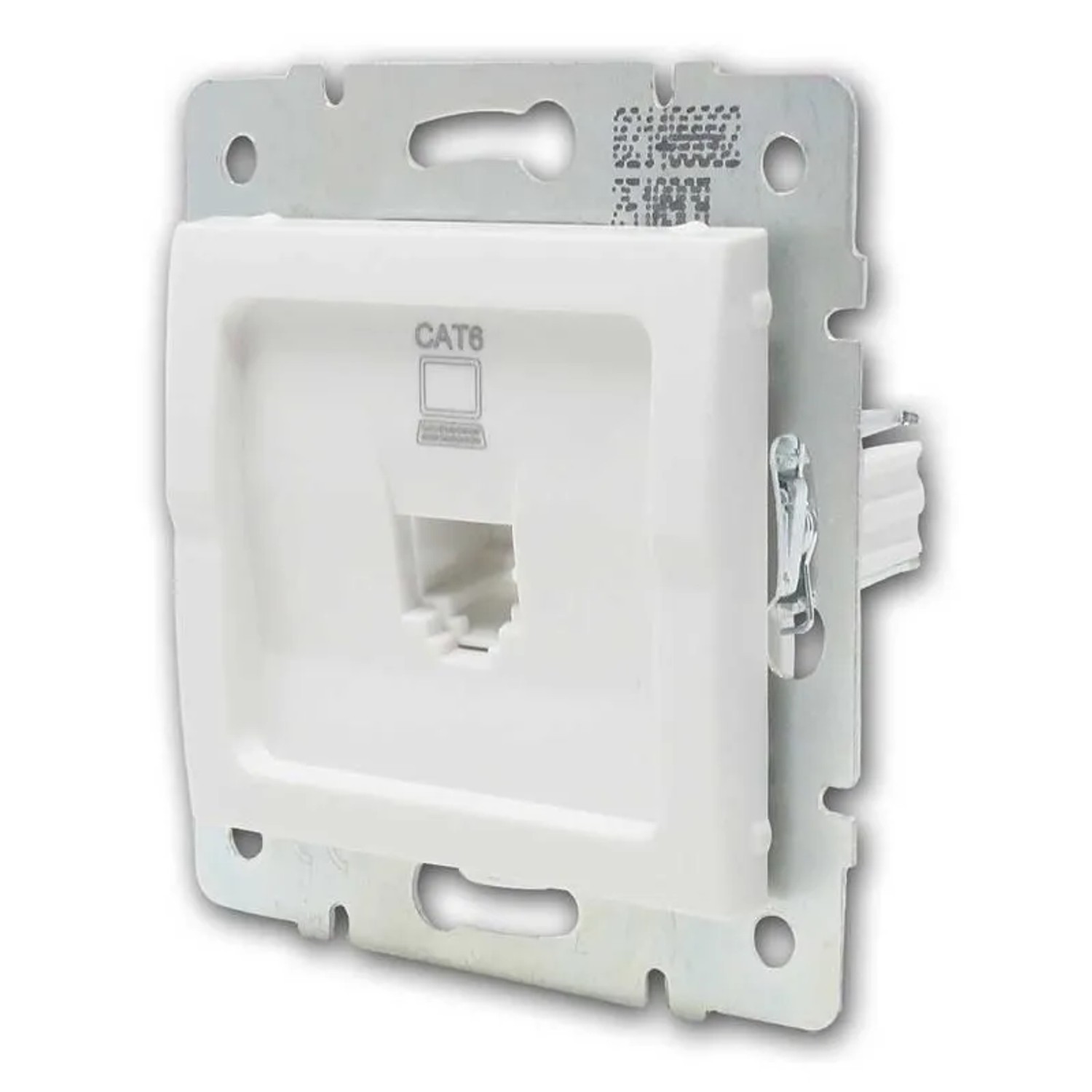 Kanlux LOGI Netzwerkdose Weiß 1x RJ45 CAT6 ohne Rahmen