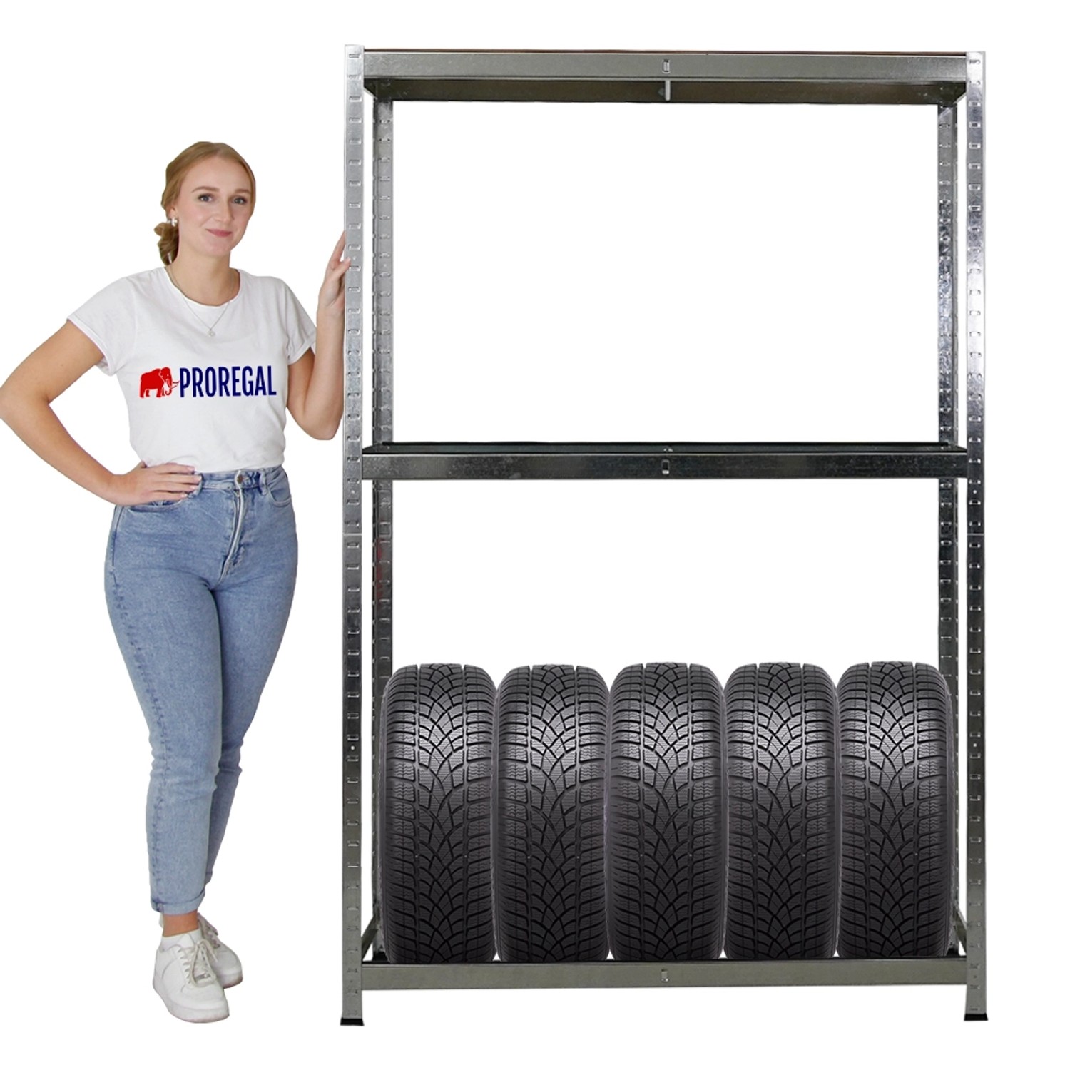 PROREGAL Reifenregal RAGNAR HxBxT 180 x 120 x 40cm Bis Zu 8 Reifen Auf 2 Eb günstig online kaufen