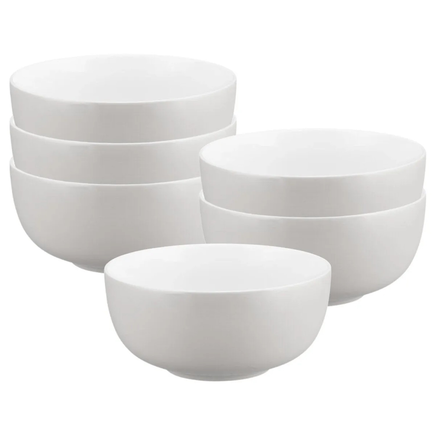 Seltmann Weiden Liberty Pure Colors Müslischale 15 cm 6er Set New Grey