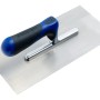 LUX Glättekelle Comfort mit blau-schwarzem Softgriff, ideal zum Glätten von Putz.