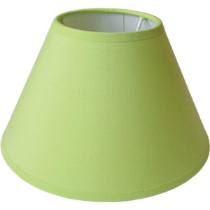 Lampenschirm aus Baumwolle, 20 cm, in frischem Lindgrün für E27 Fassung.