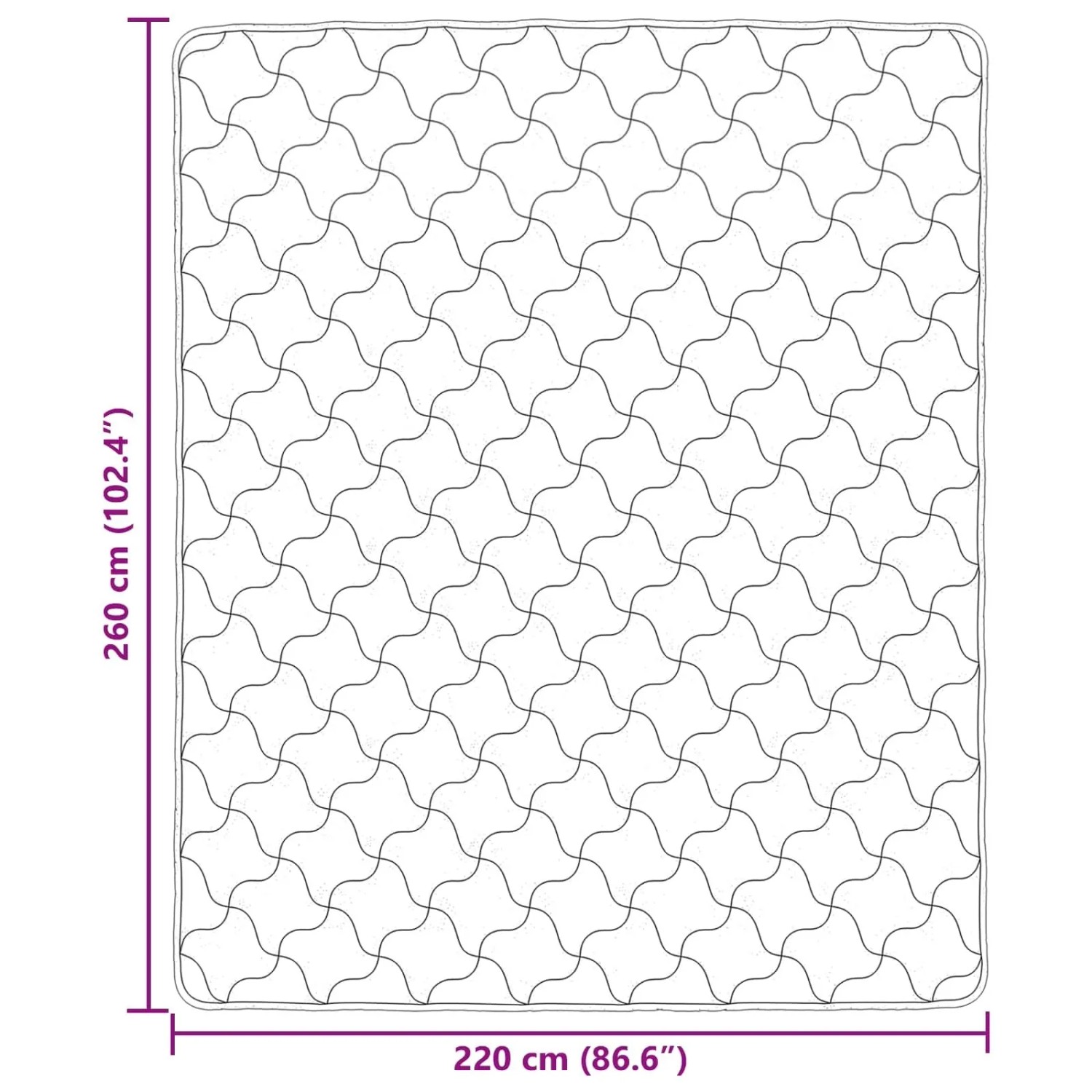 vidaXL Winterbettdecke Taupe 220 x 260 cm Mikrofaser und Teddy-Fleece 42026359_10