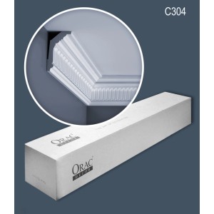 ORAC DECOR C304 LUXXUS Zierleisten Set mit 10 weißen Stuckleisten (20m) im Karton.