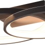Moderne LED Deckenleuchte Malaga in Schwarz-Weiß mit geschwungenen Formen.