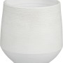 Offwhite Übertopf Evora, Ø 16 cm, von Mica Decorations. Pflanzkübel aus Terrakotta mit feiner Struktur.