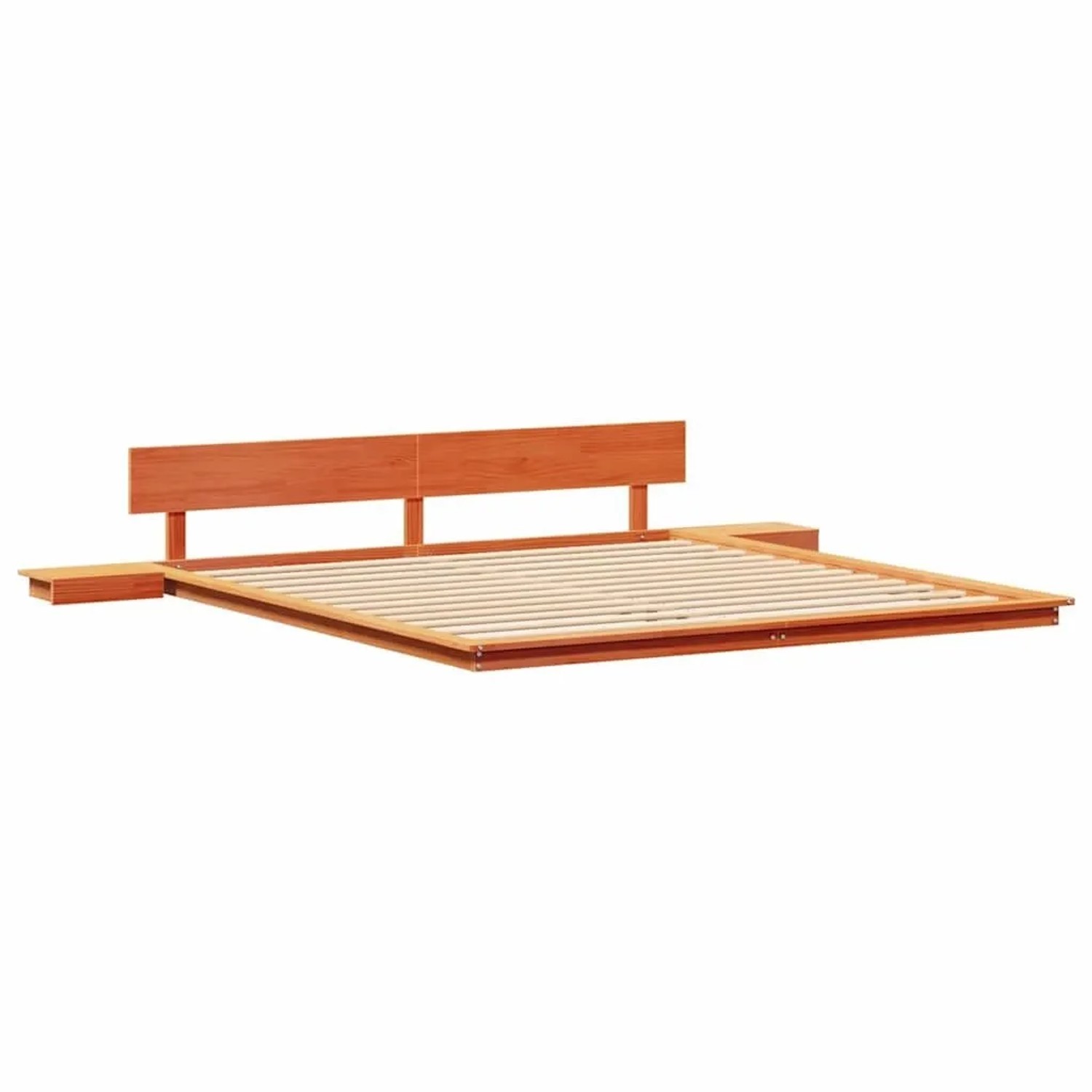 vidaXL Bettgestell Braun 200 x 200 cm Holz 872388 günstig online kaufen