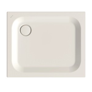 Rechteckige Bette Duschwanne Steel, 90x75 cm, in Flax. Ideal für moderne Bäder.