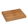 Relaxdays Besteckkasten Bambus Natur 7 Fächer 4,5 cm x 30,5 cm x 44,5 cm 800 g