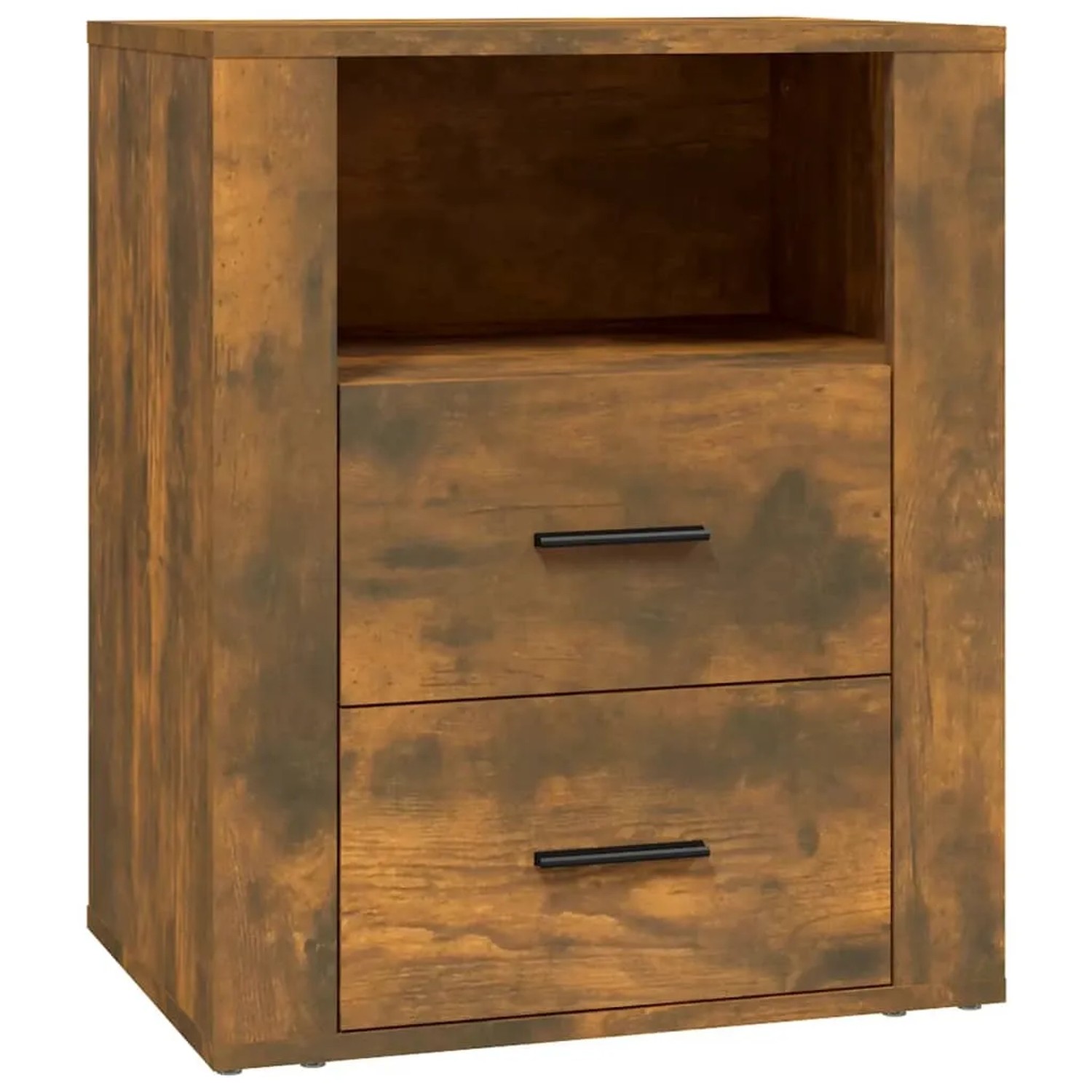 vidaXL Nachttisch Räuchereiche 50x36x60 cm Holzwerkstoff Modell 1