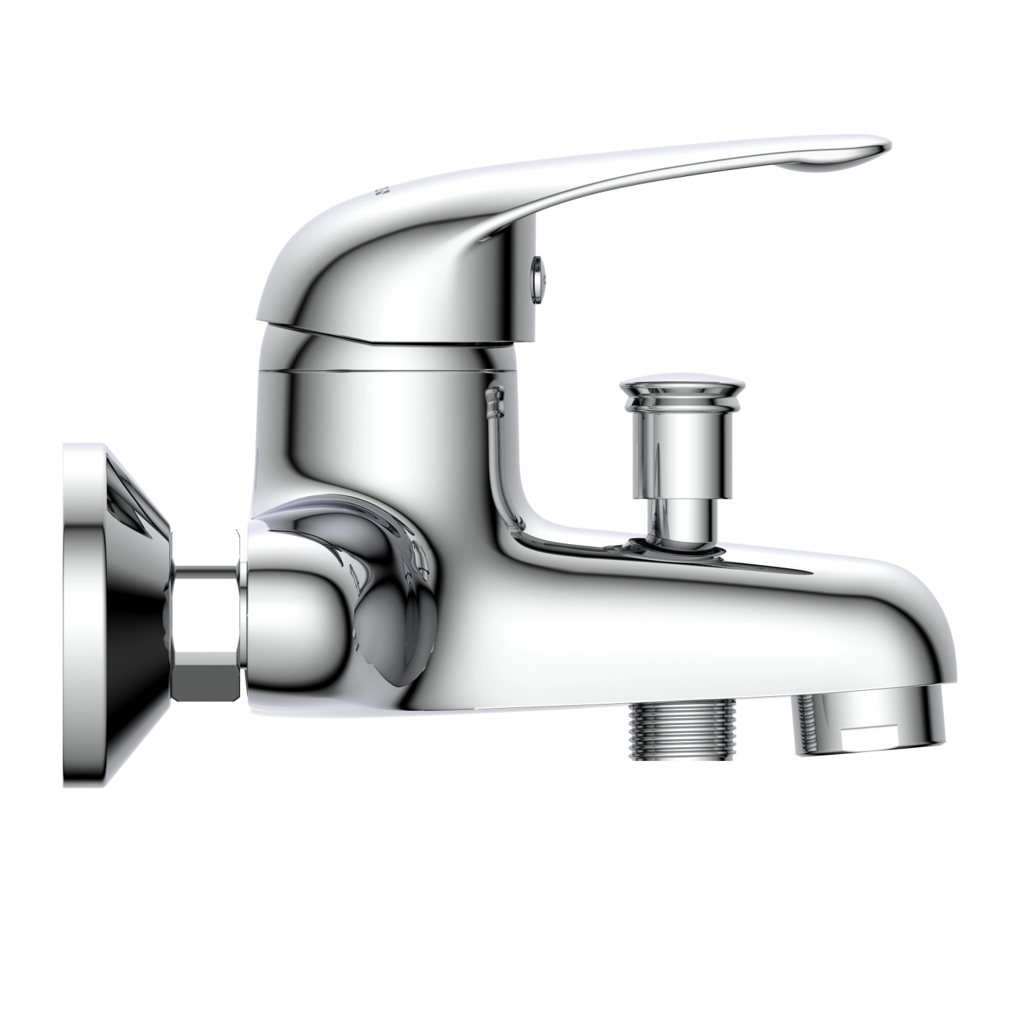 Schütte Wannenfüllarmatur Magna Chrom, elegante Badarmatur für die Badewanne.