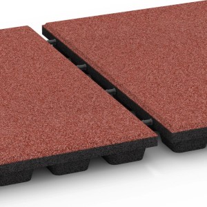 WARCO Fallschutzplatte-170 cm Tomatenrot 50 x 50 x 4,8 cm