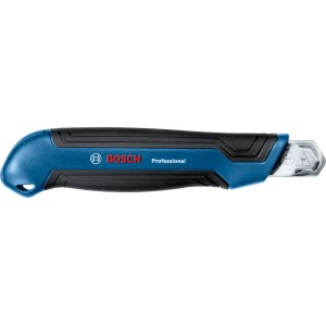 Bosch Professional Cuttermesser mit 18 mm Klinge, blau-schwarz, für Handwerker.