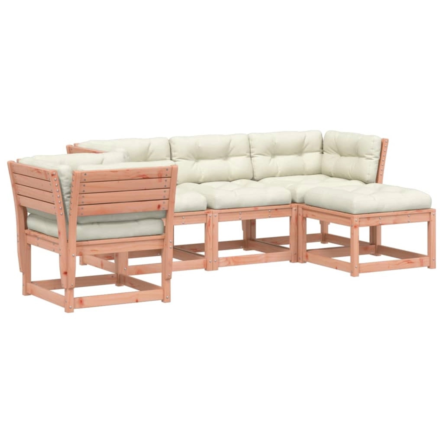 vidaXL 5-tlg Garten-Lounge-Set mit Kissen Massivholz Douglasie Modell 11 günstig online kaufen