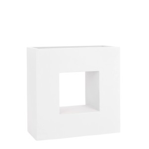 Pflanzwerk Hochbeet Pflanzkübel Vista Premium Frostbeständig 66 cm Weiß