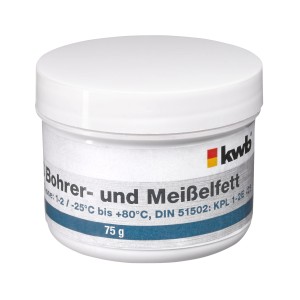 Dose kwb SDS Bohrer- und Meißelfett, 75g, für weniger Verschleiß an Werkzeug und Maschine.