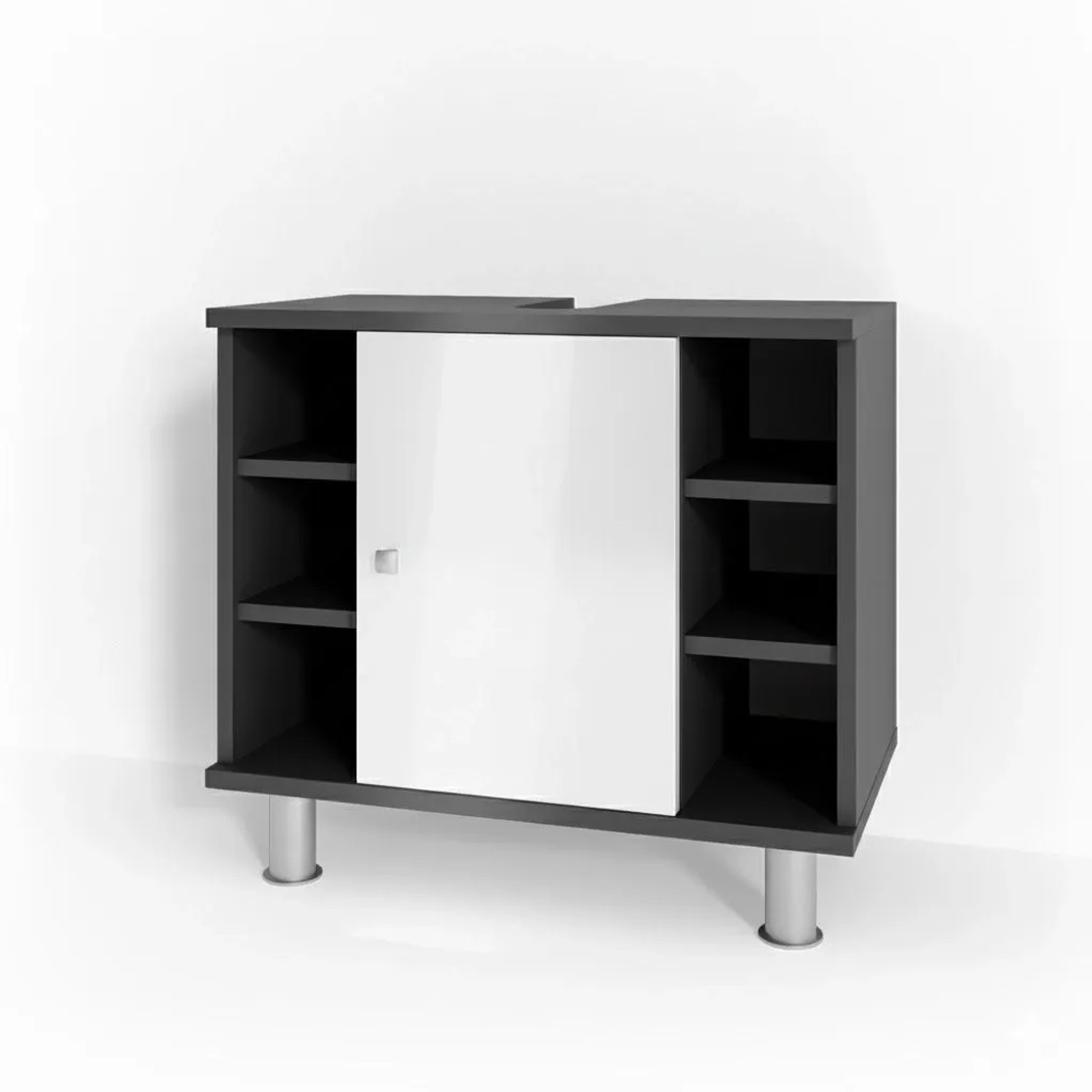 Vicco Waschbeckenunterschrank Fynn Anthrazit 60 x 54