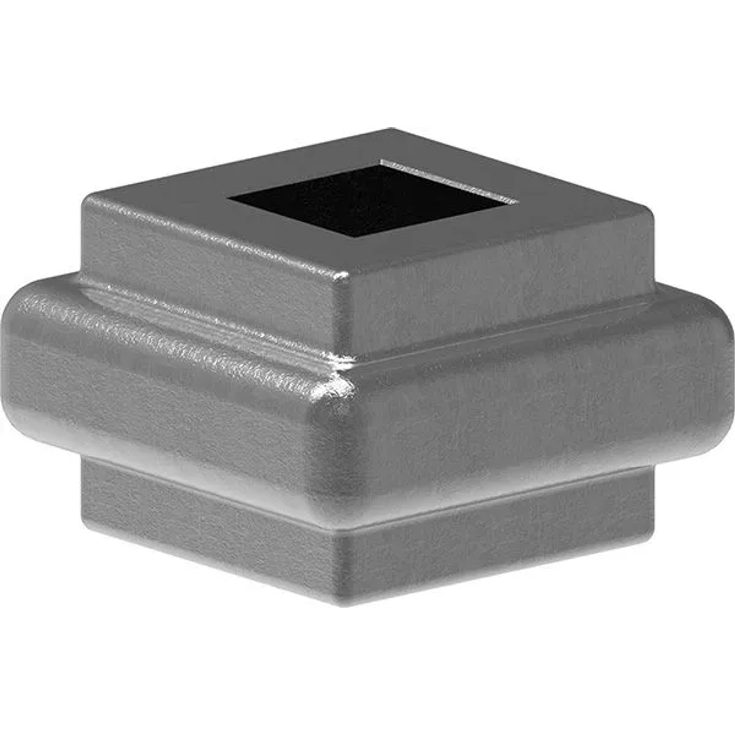 FeNau Zierhülse Maße 33x22 mm Lochung 12,5x12,5 mm Stahl S235JR Roh