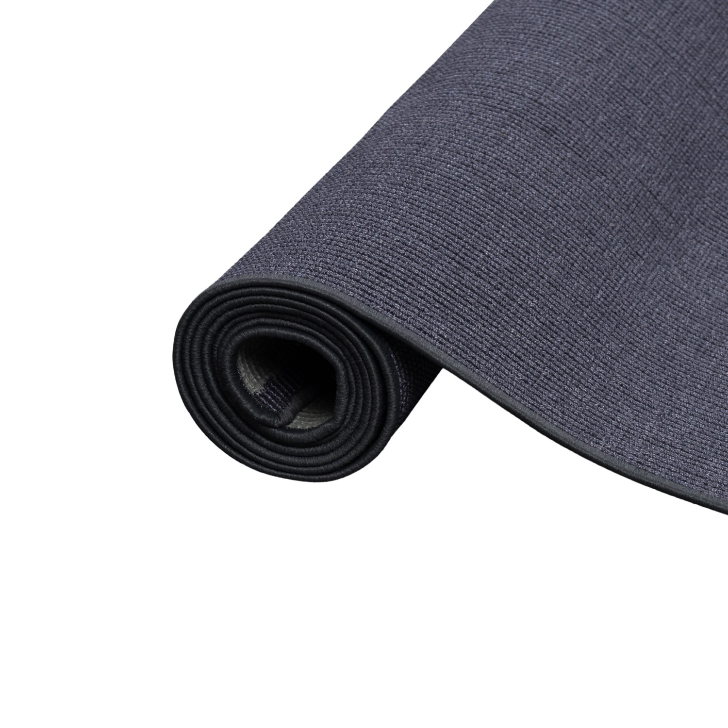 Gerollter, blauer Sisal Teppichläufer (80x240cm) von Snapstyle Natur. Fußbodenheizung geeignet.