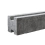 Betongrauer Zwischenpfosten (290 cm) für einseitigen Betonzaun.