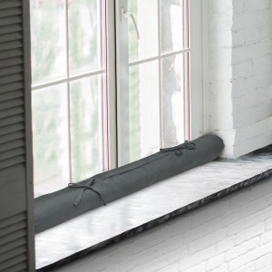 Beautissu Viento Zugluftstopper 10x120cm Anthrazit 2tlg