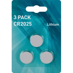 3er-Pack CR2025 Lithium Knopfzellen für Uhren, Taschenrechner und mehr.