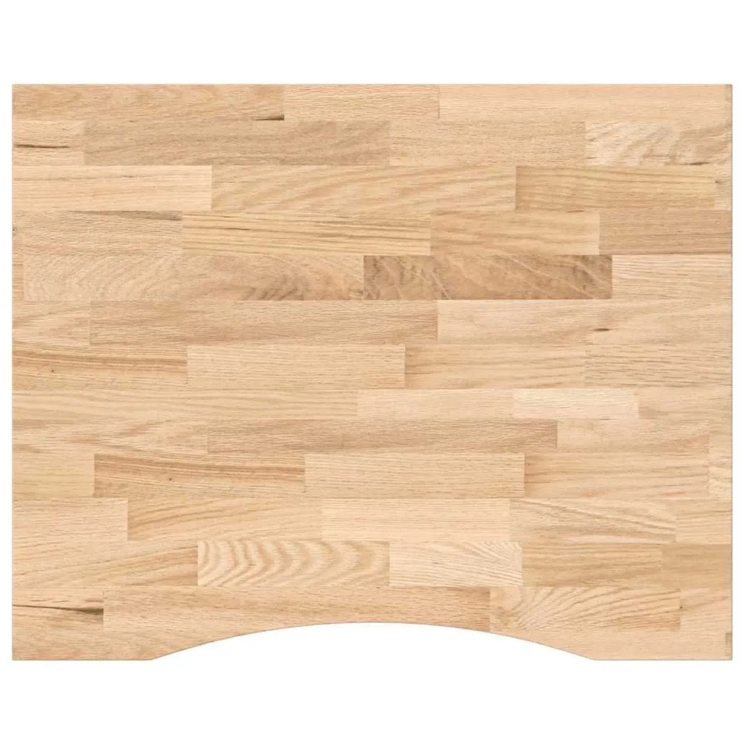 vidaXL Schreibtischplatte Unbehandelt 100x80x2,5 cm Massivholz Eiche 4009016