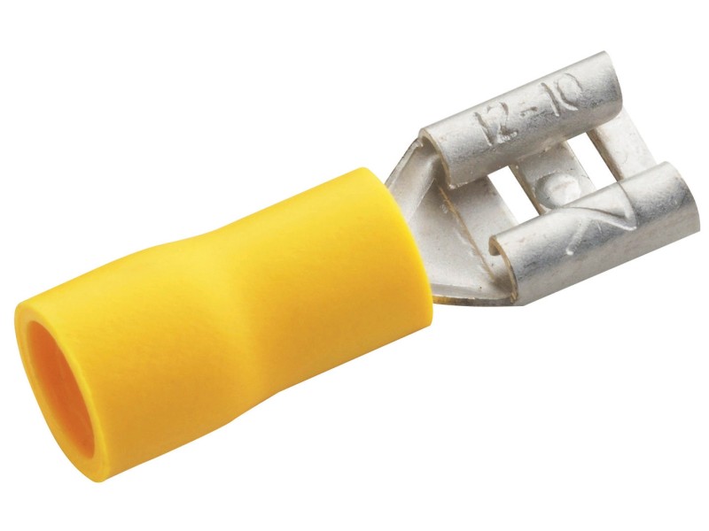 Kabelschuh Flachstecker 6.3mm halbisoliert gelb 2.5-6mm² kaufen