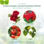 Anwendungsbereiche von Curamat AZ Rosen-Pilzfrei: Rosen, Zierpflanzen, Tomaten, Gurken und Gemüse.