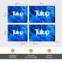 Tulup Herdabdeckplatten Set, 2 Glasplatten (40x52 cm), Schneidebretter, Spritzschutz.
