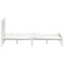 Weißes Massivholzbett 140x190 cm von vidaXL für erholsamen Schlaf im Schlafzimmer.