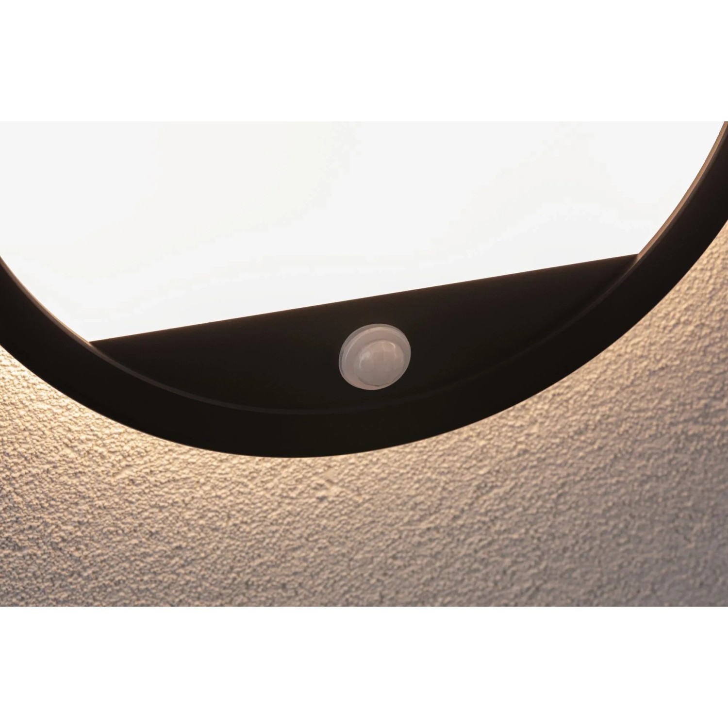 Paulmann LED-Outdoor-Leuchte Lamina rund 230 V mit PIR-Sensor Schwarz ...