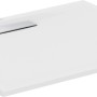 Rechteckige, extraflache Ideal Standard Duschwanne, 100x80 cm, seidenweiß.