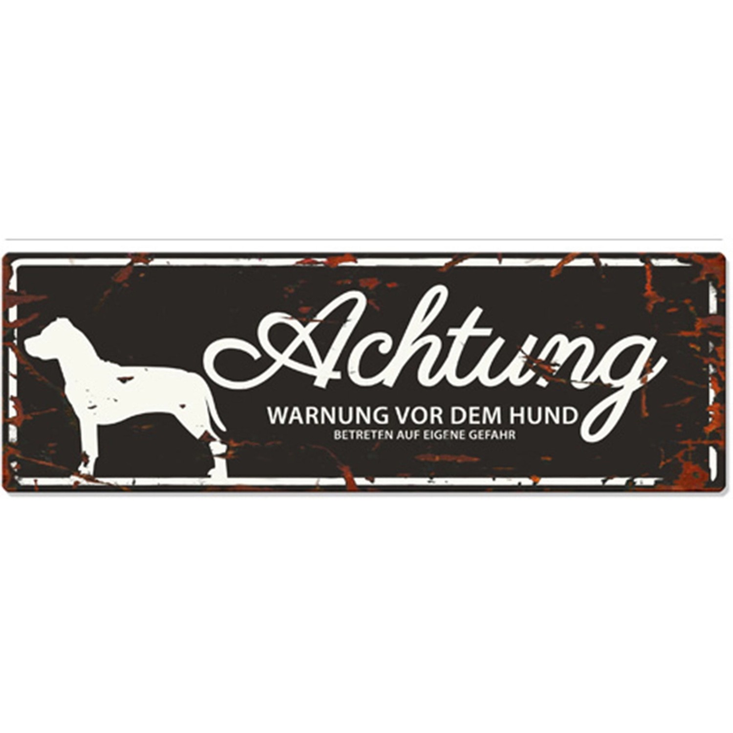 Warnschild Stafford Schwarz 40 cm x 13,5 cm günstig online kaufen